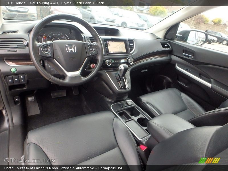 Crystal Black Pearl / Black 2016 Honda CR-V Touring AWD