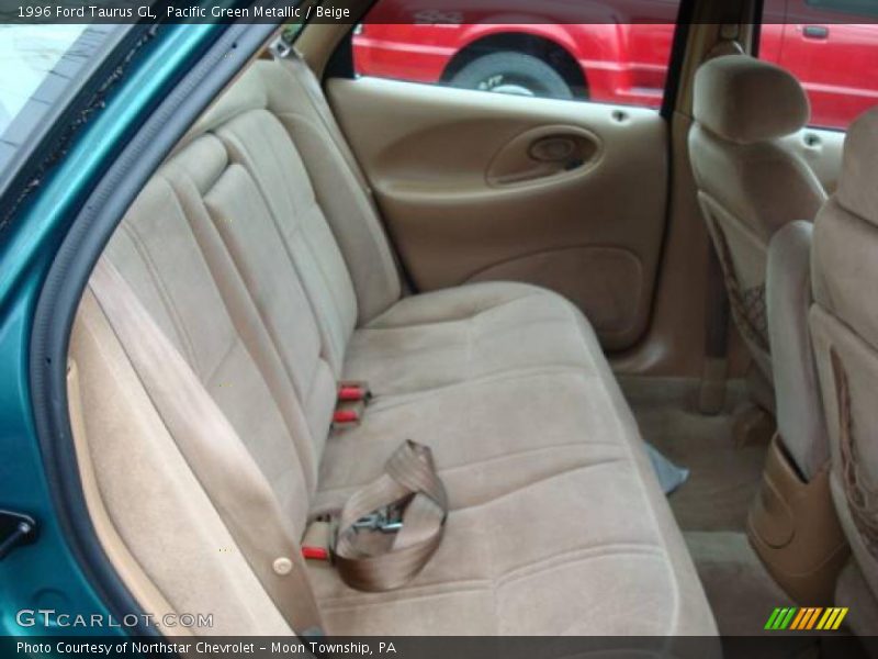 Pacific Green Metallic / Beige 1996 Ford Taurus GL