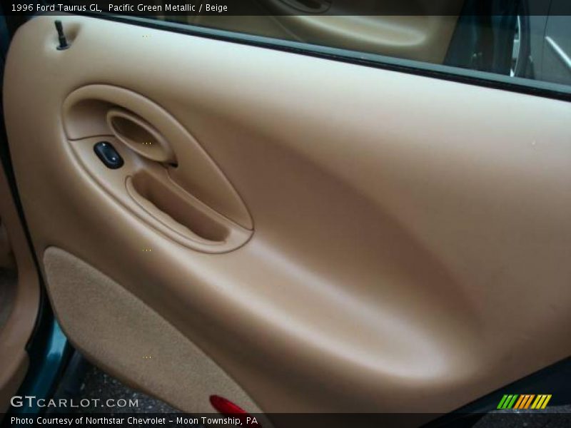 Pacific Green Metallic / Beige 1996 Ford Taurus GL