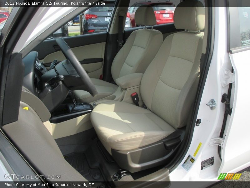 Polar White / Beige 2012 Hyundai Elantra GLS Touring