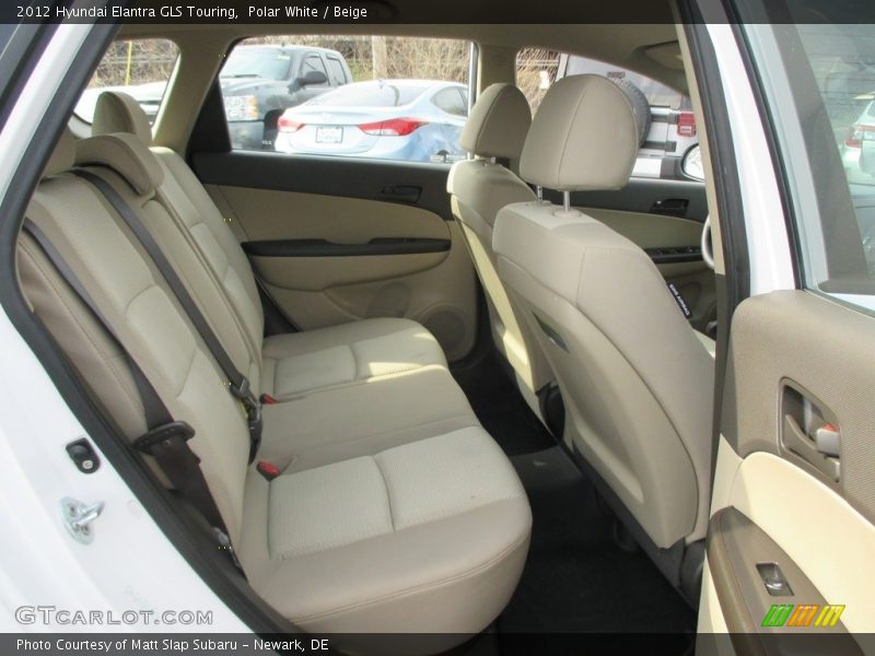 Polar White / Beige 2012 Hyundai Elantra GLS Touring