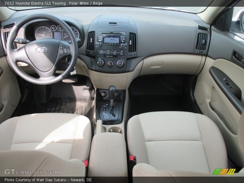 Polar White / Beige 2012 Hyundai Elantra GLS Touring