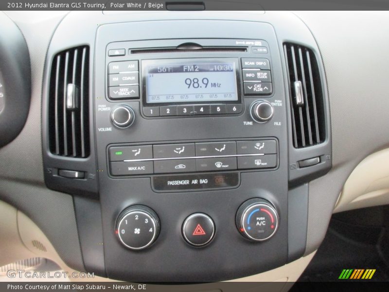 Polar White / Beige 2012 Hyundai Elantra GLS Touring