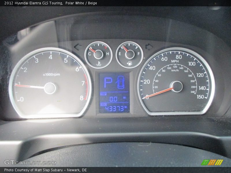 Polar White / Beige 2012 Hyundai Elantra GLS Touring
