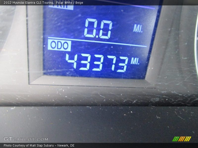 Polar White / Beige 2012 Hyundai Elantra GLS Touring
