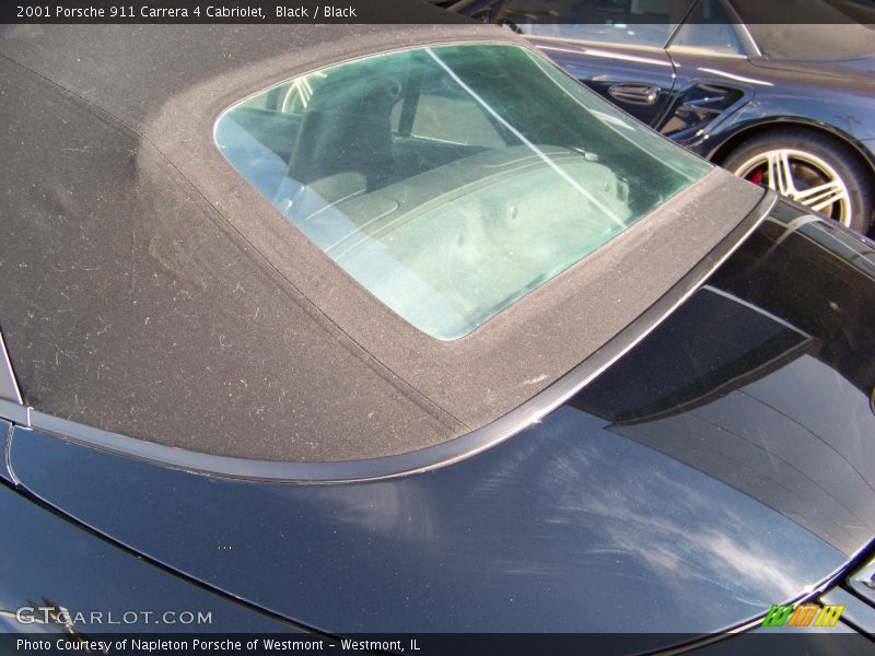 Black / Black 2001 Porsche 911 Carrera 4 Cabriolet