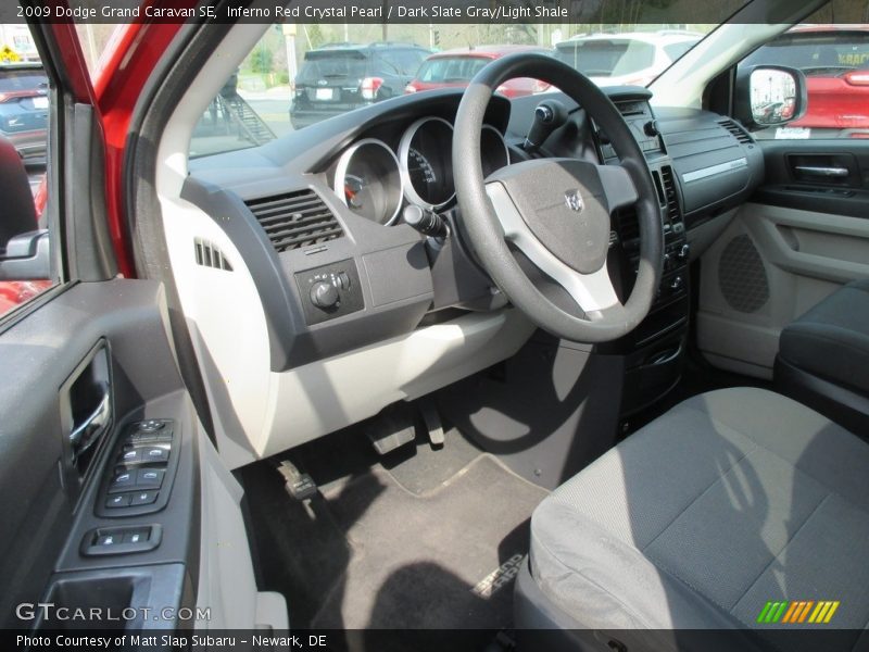 Inferno Red Crystal Pearl / Dark Slate Gray/Light Shale 2009 Dodge Grand Caravan SE