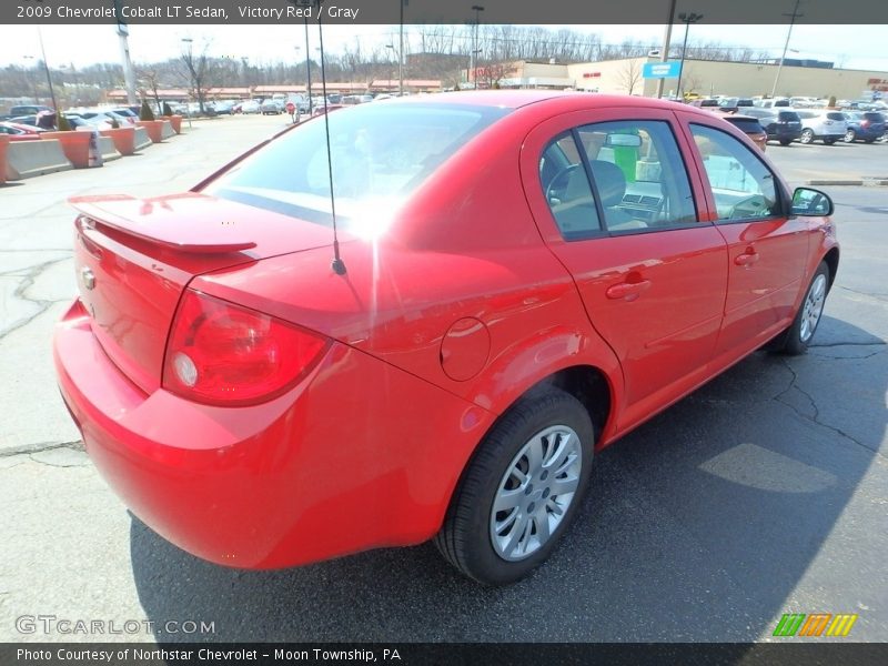 Victory Red / Gray 2009 Chevrolet Cobalt LT Sedan