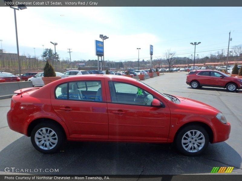 Victory Red / Gray 2009 Chevrolet Cobalt LT Sedan