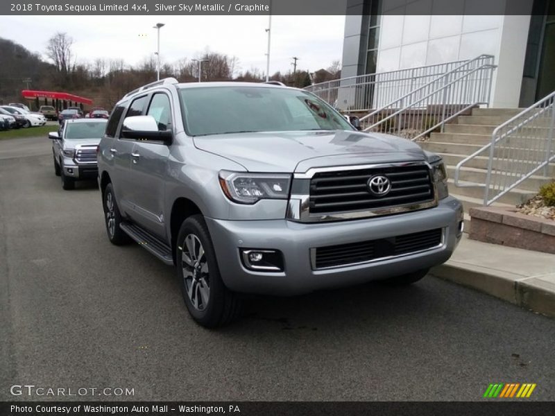 Silver Sky Metallic / Graphite 2018 Toyota Sequoia Limited 4x4