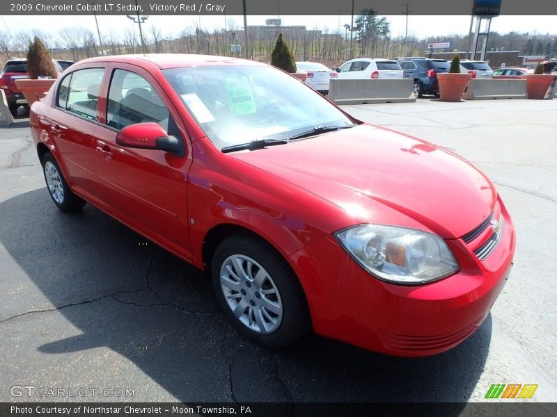Victory Red / Gray 2009 Chevrolet Cobalt LT Sedan