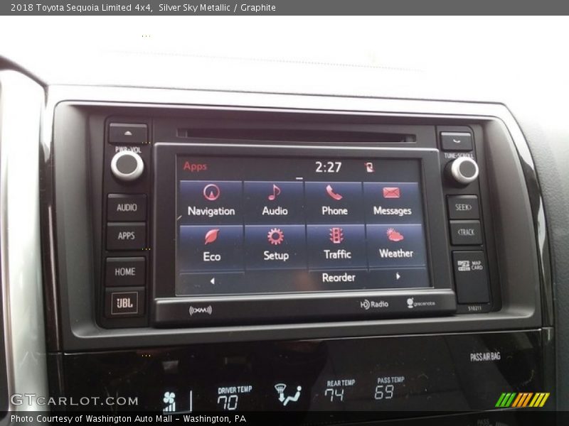 Controls of 2018 Sequoia Limited 4x4