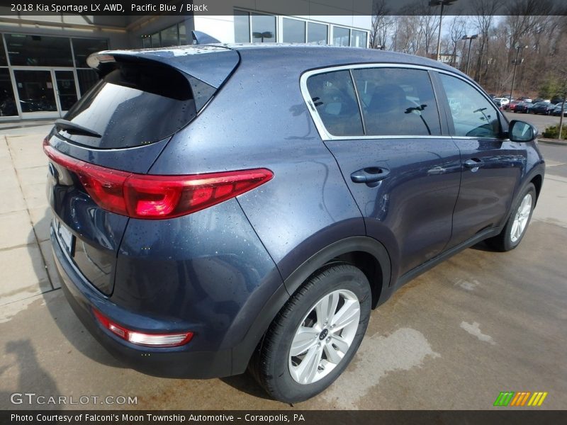 Pacific Blue / Black 2018 Kia Sportage LX AWD