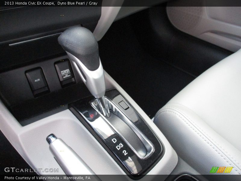 Dyno Blue Pearl / Gray 2013 Honda Civic EX Coupe