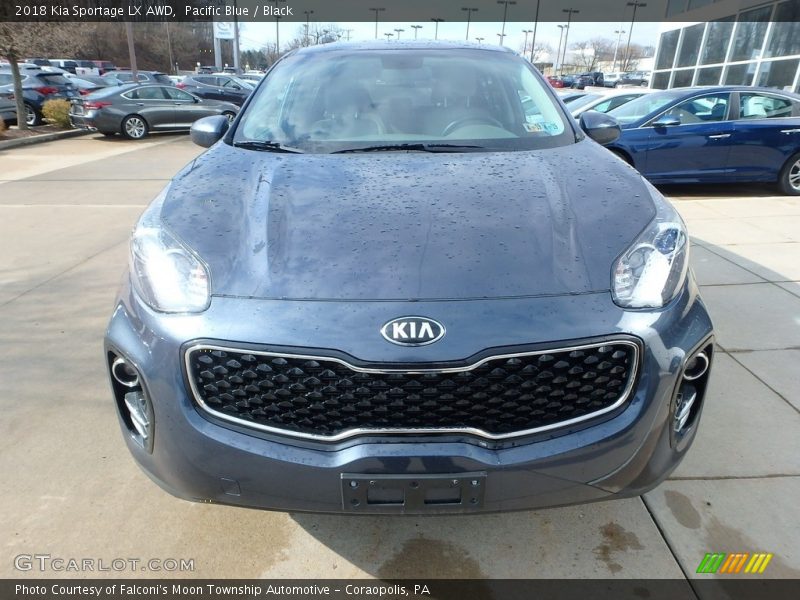 Pacific Blue / Black 2018 Kia Sportage LX AWD