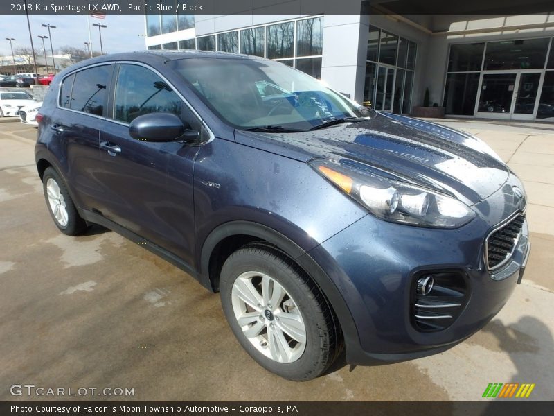 Pacific Blue / Black 2018 Kia Sportage LX AWD