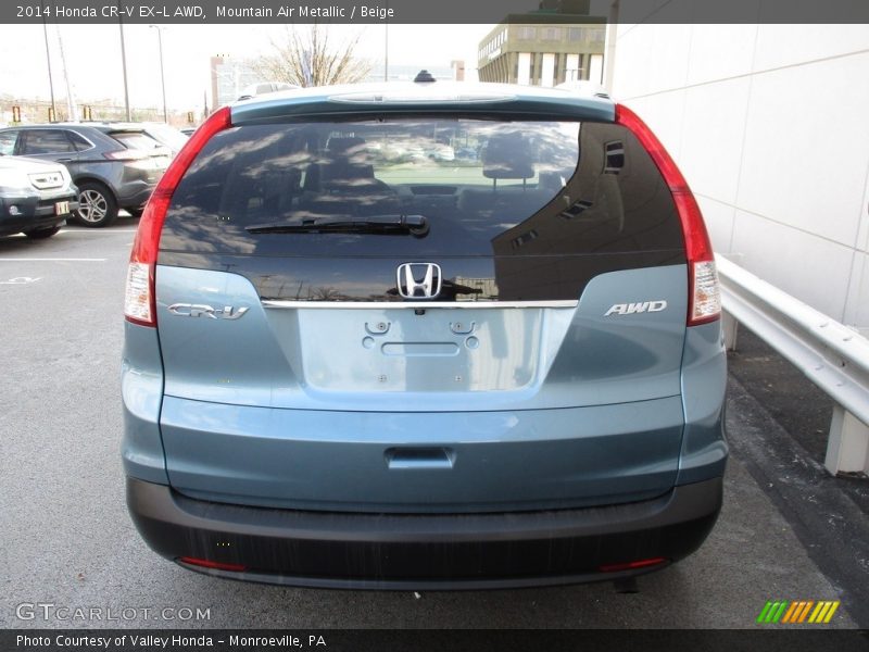Mountain Air Metallic / Beige 2014 Honda CR-V EX-L AWD