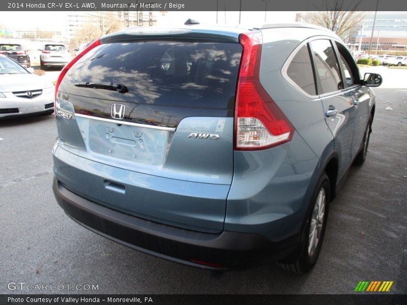 Mountain Air Metallic / Beige 2014 Honda CR-V EX-L AWD
