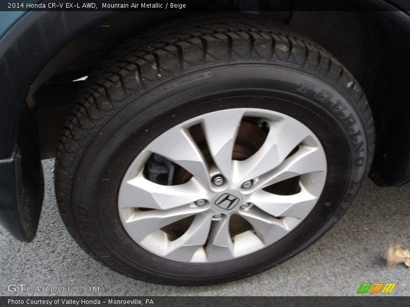 Mountain Air Metallic / Beige 2014 Honda CR-V EX-L AWD