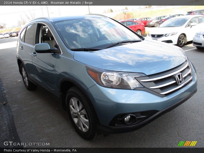 Mountain Air Metallic / Beige 2014 Honda CR-V EX-L AWD