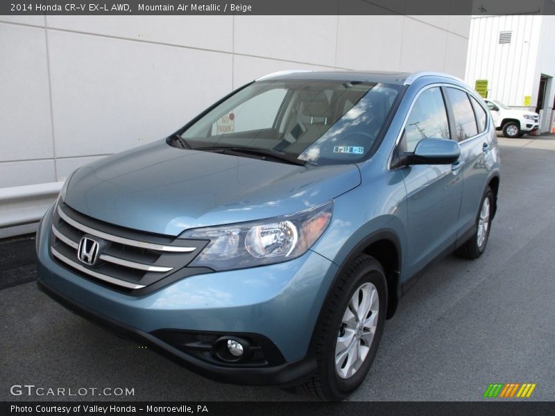 Mountain Air Metallic / Beige 2014 Honda CR-V EX-L AWD
