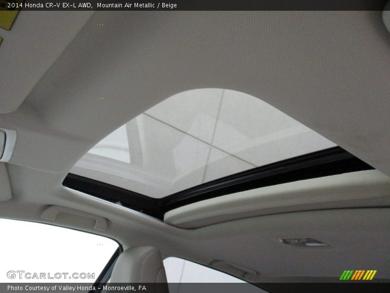 Mountain Air Metallic / Beige 2014 Honda CR-V EX-L AWD
