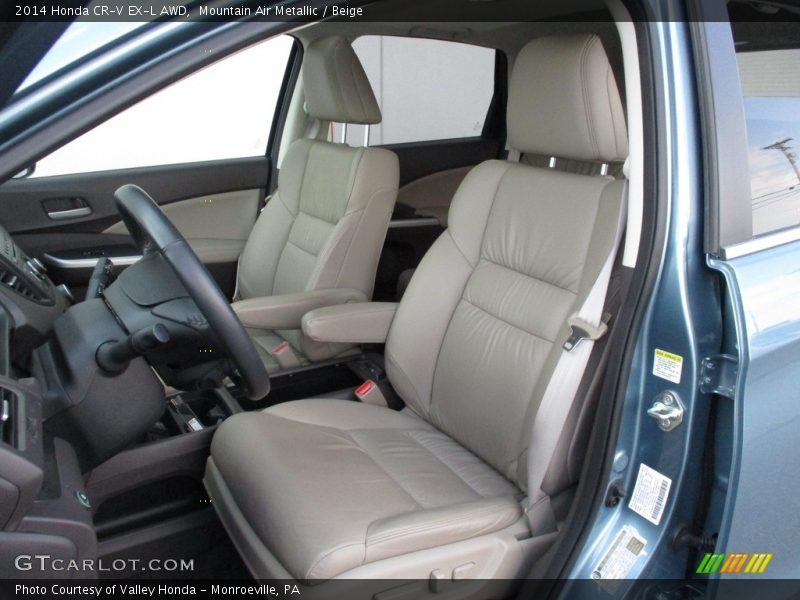 Mountain Air Metallic / Beige 2014 Honda CR-V EX-L AWD