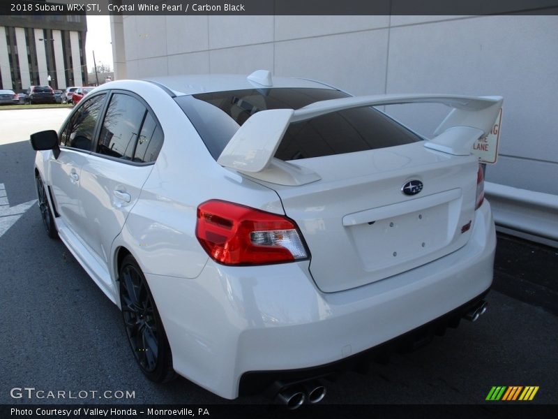  2018 WRX STI Crystal White Pearl