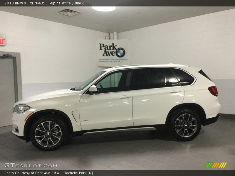 Alpine White / Black 2018 BMW X5 xDrive35i