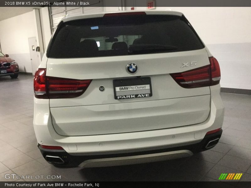 Alpine White / Black 2018 BMW X5 xDrive35i