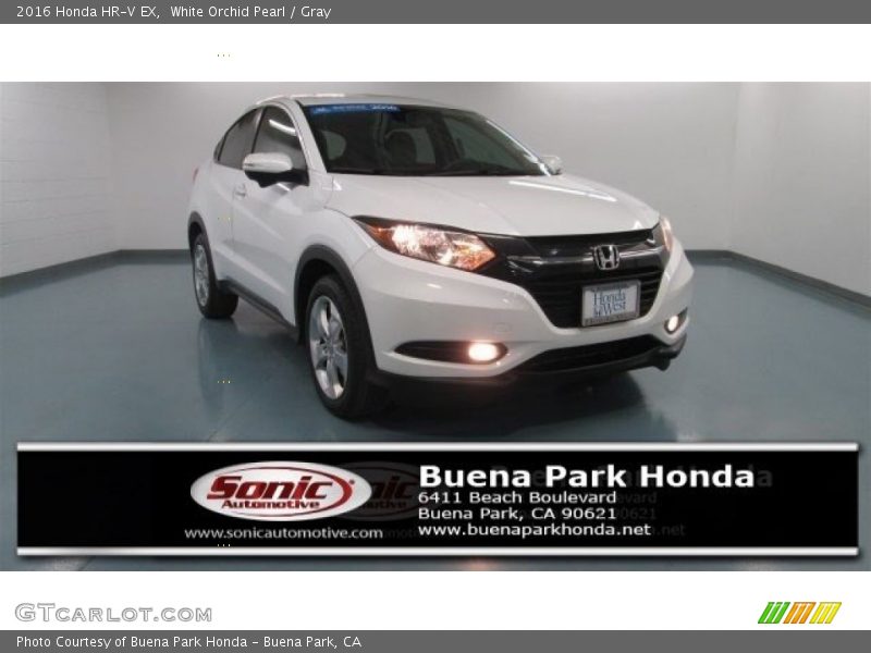 White Orchid Pearl / Gray 2016 Honda HR-V EX