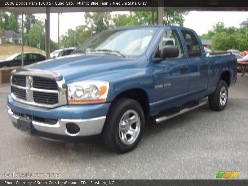 Atlantic Blue Pearl / Medium Slate Gray 2006 Dodge Ram 1500 ST Quad Cab