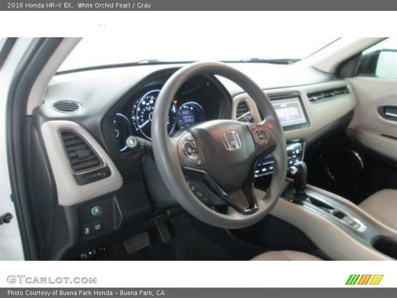White Orchid Pearl / Gray 2016 Honda HR-V EX