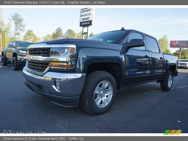 Graphite Metallic / Jet Black 2018 Chevrolet Silverado 1500 LT Crew Cab