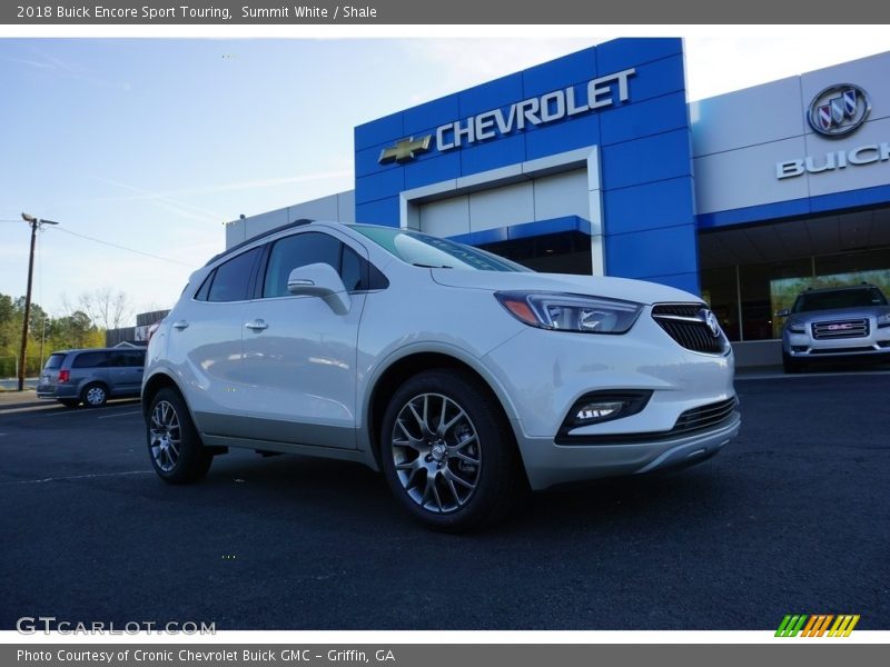 Summit White / Shale 2018 Buick Encore Sport Touring