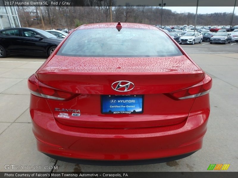 Red / Gray 2017 Hyundai Elantra SE