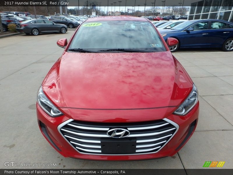 Red / Gray 2017 Hyundai Elantra SE