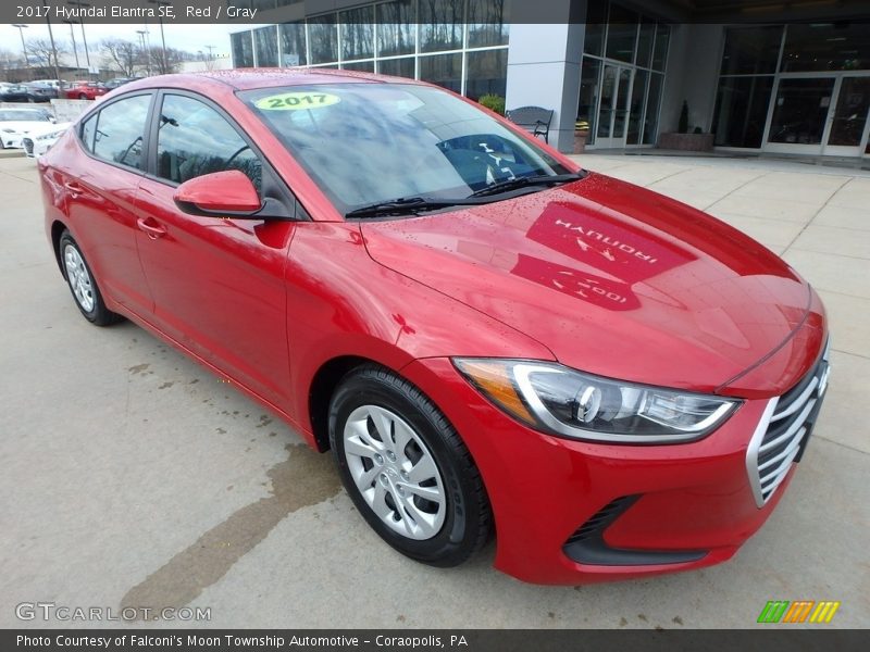 Red / Gray 2017 Hyundai Elantra SE