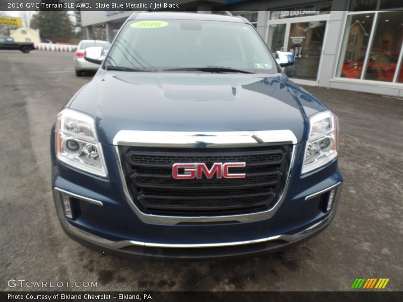 Slate Blue Metallic / Jet Black 2016 GMC Terrain SLE AWD