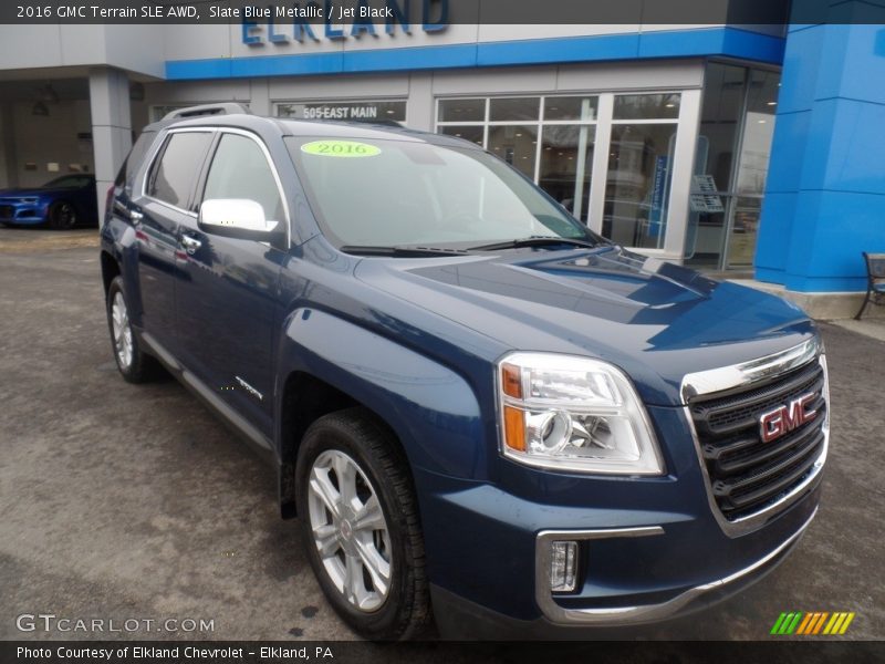 Slate Blue Metallic / Jet Black 2016 GMC Terrain SLE AWD