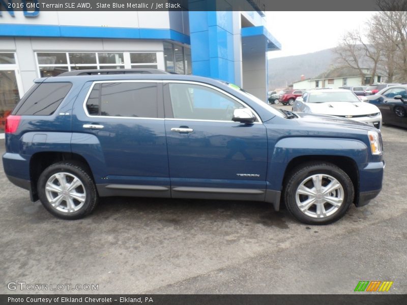 Slate Blue Metallic / Jet Black 2016 GMC Terrain SLE AWD