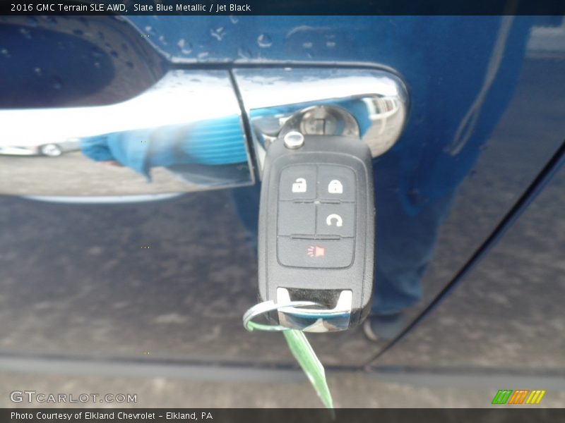 Slate Blue Metallic / Jet Black 2016 GMC Terrain SLE AWD