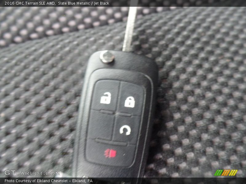 Slate Blue Metallic / Jet Black 2016 GMC Terrain SLE AWD