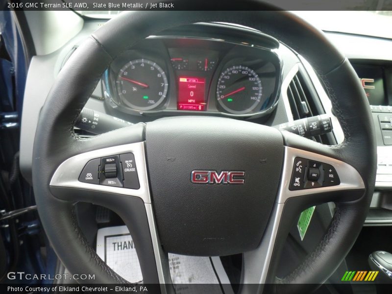 Slate Blue Metallic / Jet Black 2016 GMC Terrain SLE AWD