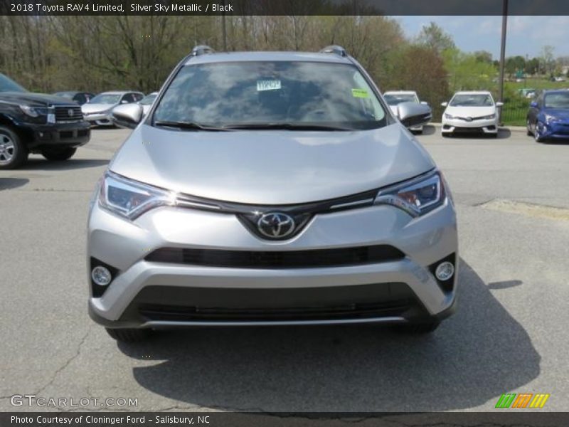 Silver Sky Metallic / Black 2018 Toyota RAV4 Limited