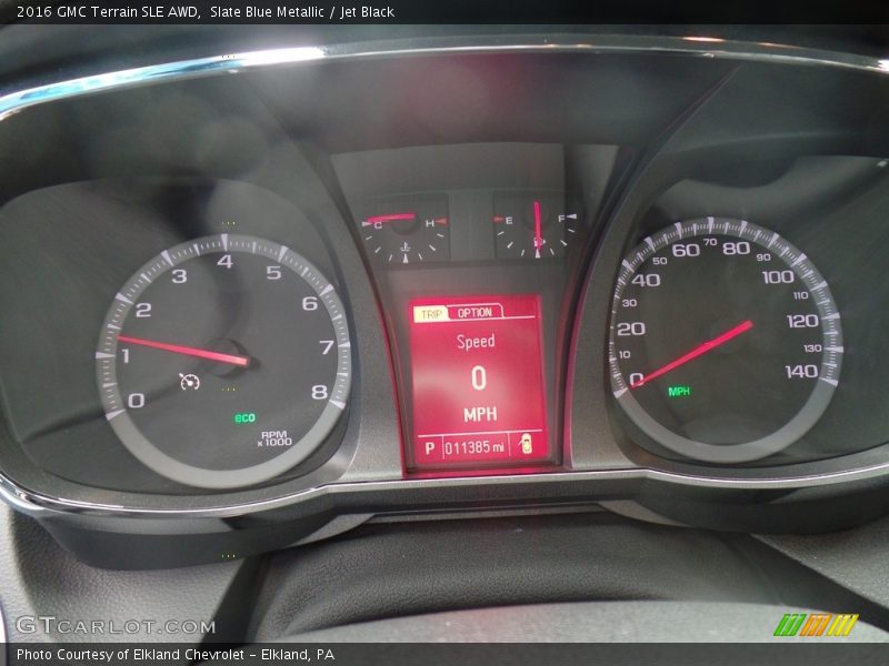 Slate Blue Metallic / Jet Black 2016 GMC Terrain SLE AWD