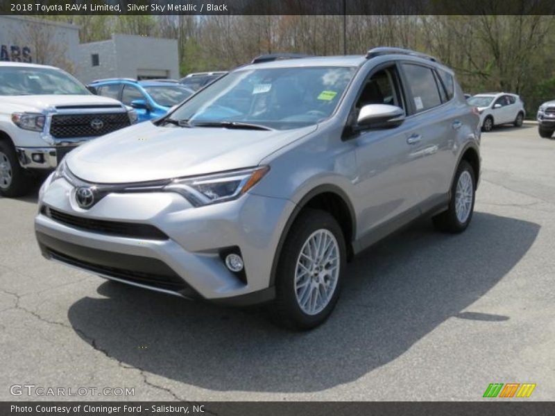Silver Sky Metallic / Black 2018 Toyota RAV4 Limited