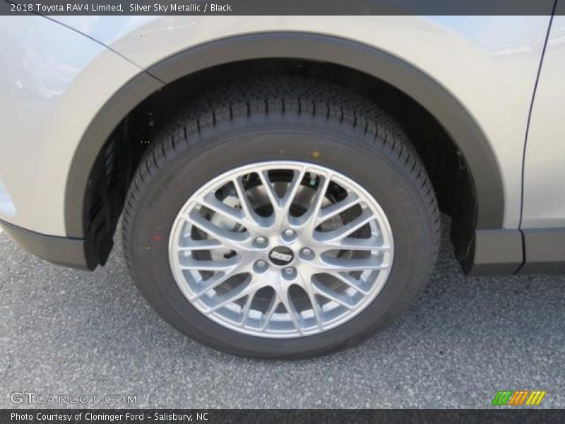 Silver Sky Metallic / Black 2018 Toyota RAV4 Limited
