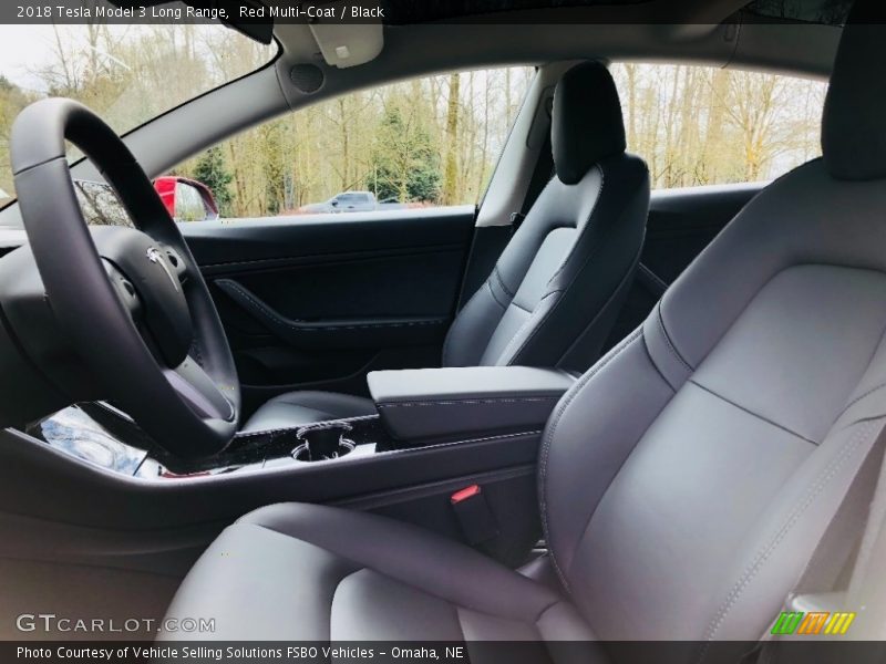 Front Seat of 2018 Model 3 Long Range