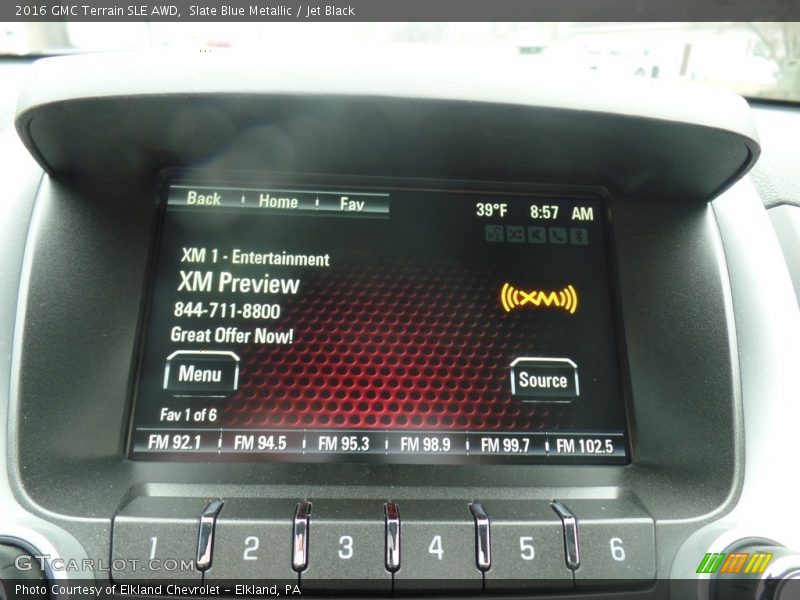 Slate Blue Metallic / Jet Black 2016 GMC Terrain SLE AWD